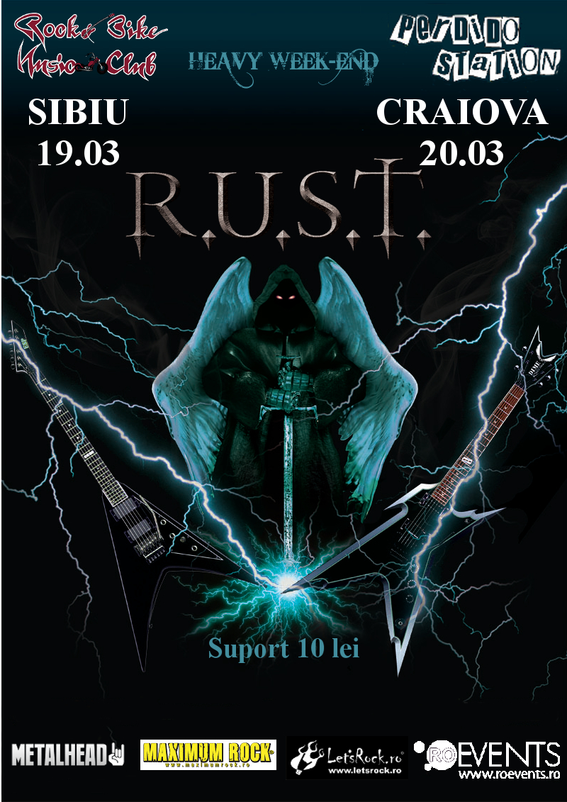 R.U.S.T. sustine concerte in tara la sfarsit de saptamana